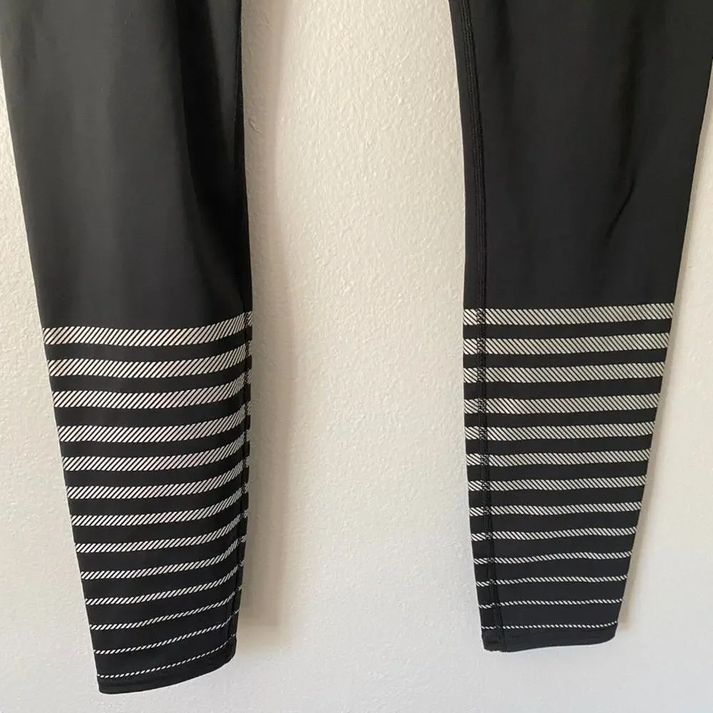 Athleta Silver Shine Strip Sonar Leggings Medium - Picture 4 of 8